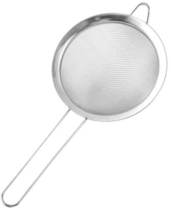WUTIANBAO Espumadera Colador Tamiz De Harina De Acero Inoxidable, Colador De Aceite De Malla Fina, Herramientas De Cocina For Alimentos Colador De Cocina(14cm)