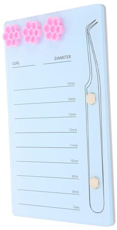 IWOWHERO Vassoio Per Ciglia in Acrilico Pallet Porta Extension Ciglia Finte Strumento Per Innesto Base Magnetica Adatto Per Principianti e Professionisti