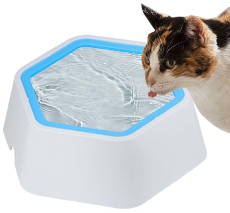 Wassernapf für Hunde, Spritzschutz, Spritzwasserspender, stabiler Napf für unordentliche Trinker, Katzen, Tiere, drinnen und draußen, Haustier-Trinklösung
