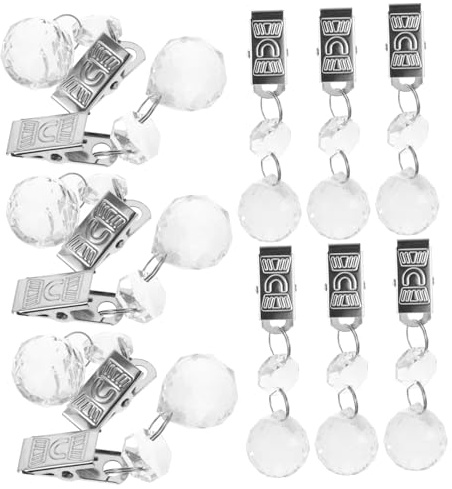 UKCOCO 12pezzi per Tovaglia con Clip Pendenti Decorativi per Tovaglie Tende e Bandiere Resistenti e Sicuri per
