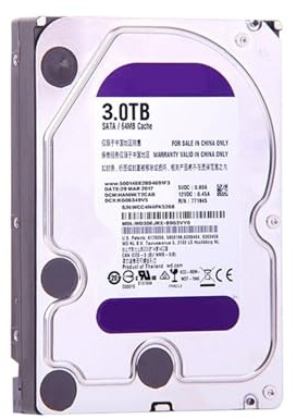 JXCHSWOU Disco rigido da 3 TB SATA III 64 MB 3,5 HDD HD for di sicurezza, videoregistratore DVR NVR CCTV