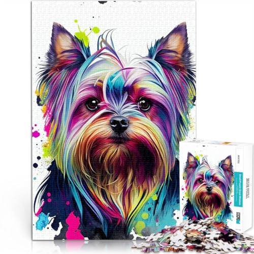 1000 Piece Jigsaws for Adults Puzzle Yorkshire Color Herausforderndes Spielspielzeug Verbessern Sie das Gedächtnis52x38cm