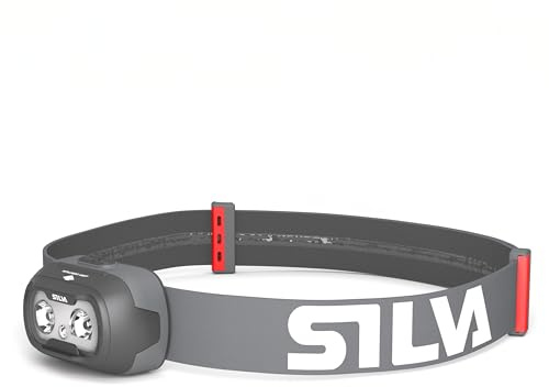 Silva Stirnlampe LED Wiederaufladbar USB C - Seek 450-70 Gramm - 450 Lumen Kopflampe Stirnlampe Rotlicht - 3 Helligkeitsstufen - Weiß & Rot LED Kopflampe - Batterieanzeige - für Outdoor & Laufen