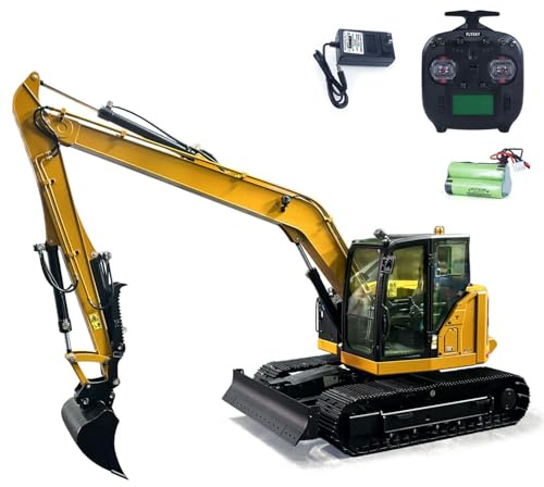 wheelfun 1/14 C308 RC Hydraulikbagger 4-Wege-Ventil ferngesteuertes Baufahrzeug verlängerter Arm bürstenloser Motor