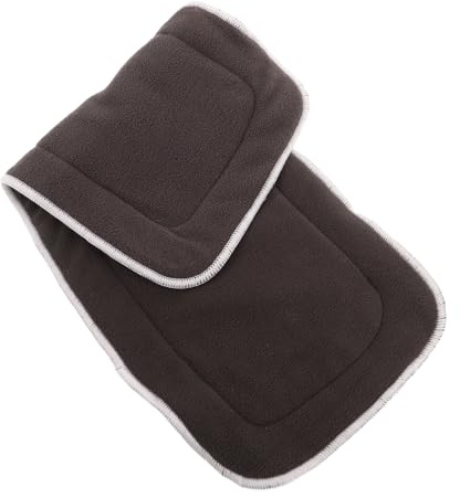 COMPUKAS Adult Incontinence Cloth Diaper Inserts 18x8 Inch Reusable Washable 4-Layer Bamboo Carbon Fiber Pads for Elderly Disabled Urinary Protection