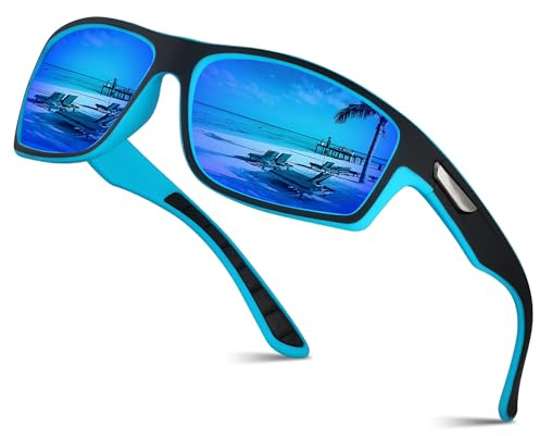 Ollrynns Sport Sonnenbrille Herren Polarisierte Sportbrille für Herren Damen zum Angeln Fahrrad Golfen Laufen UV400 Schutz