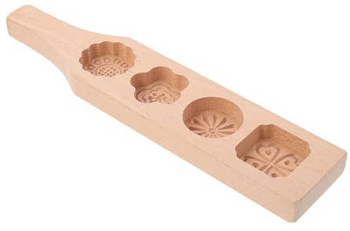 DINHEAROM Multifunktionale Mondkuchenform mit Griff Griffige Keks und Schokoladenform für Hausgebrauch Backzubehör für Mittherbstfest und Selbstgemacht Bäckerei
