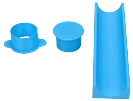 SIXRUN Moule à Cake Pop Rond, gâteau en PP et Poussoir avec Plateau de 9,1 X 2,4 Pouces, Machine à Cercle Uniforme, Dégagement Facile, pour les Boulangers à Domicile, les Fêtes, les Mariages, la
