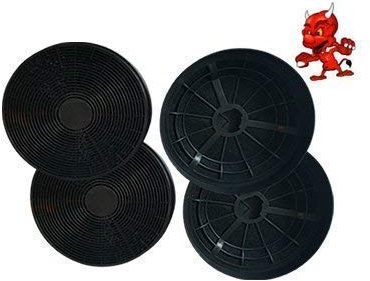 1 MEGASET 4 Aktivkohlefilter Fettfilter Kohlefilter Filter für Dunstabzugshaube Abzugshaube PKM 9040/90B, RH-6090, 400 RH-9090, RH6090, 400RH9090