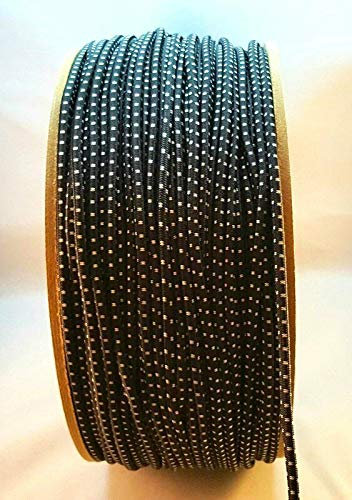 Extra Strong Black Elastic Bungee Rope Shock Cord TIE Down 4-12 MM RAWLPLUG (Thickness: 4mm / Length: 10m)