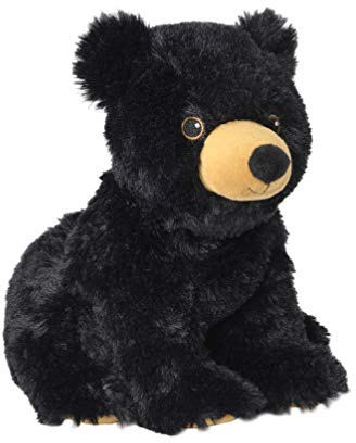 Warmies Cojín térmico de peluche con relleno de lavanda de mijo, 30 cm, color negro