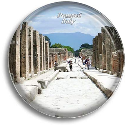 Kühlschrankmagnet Pompeji Neapel Italien Glasmagnete für Kühlschrank Souvenirs Niedlicher Kristallmagnet Dekor für Whiteboard Büro Zuhause Geschenk