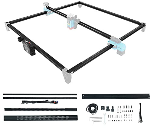 Twotrees Lasergravierer Y-Achsen-Erweiterungskit, Schnellmontage-Lasergravierer-Schnitzbereich-Erweiterungskit mit vollständigem Zubehör für TTS-25/TTS-55, erweiterter Gravurbereich auf 600 x 600 mm