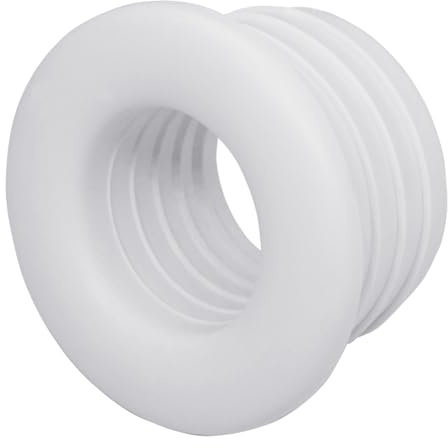 SKIR'CO (2 pezzi) Manicotto in gomma bianco 40 x 25 mm per tubo di scarico, raccordo in gomma per tubo, adattatore per tubo, riduttore in gomma