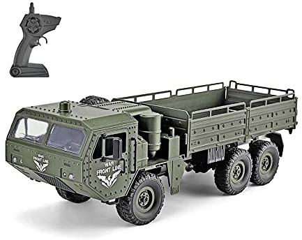 s-idee® D834 RC Truck grün 1:16 2,4 GHz LED 15 km/h Militärfahrzeug
