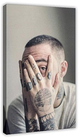 Malcolm James McCormick Rapper Poster auf Leinwand, Motiv Mac Miller, Schlafzimmer, Dekoration, Sport, Landschaft, Büro, Raumdekoration, Geschenk, Rahmen-Stil, 20 x 30 cm