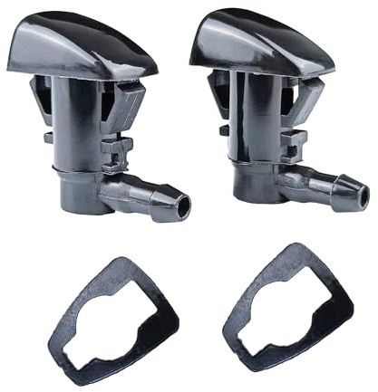 Unifizz Set of 2 Windshield Washer Nozzle Kit 55156427AB 55079049AA Compatible for 2005-2016 Jeep Grand Cherokee 2005-2013 Chevy Malibu 2007-2010 Saturn Aura