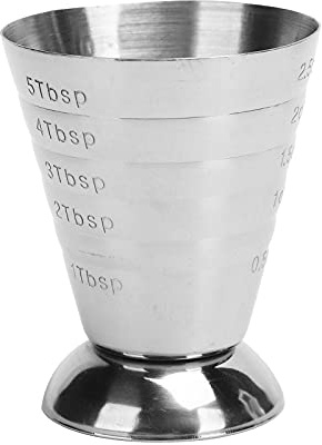 Bar Measuring Jigger,Stainless Bar Jigger Cocktail Jigger Steel Measuring Cup with Scale Multifunctional Cocktail Jigger Ounce Cup for Bar