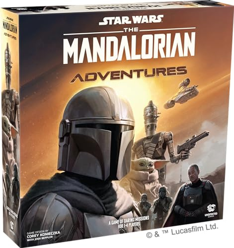 Asmodee Star Wars The Mandalorian Adventures, Cooperative Board Game, Ages 12+, 1-4 Players, 30-60 Minutes Playing Time