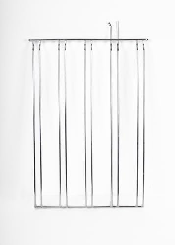 RS-0014 - Griglia laterale universale per forno, cromata, nichelata, standard, 21,6 x 33,4-36,8 cm, confezione da 2 pezzi, destra e sinistra