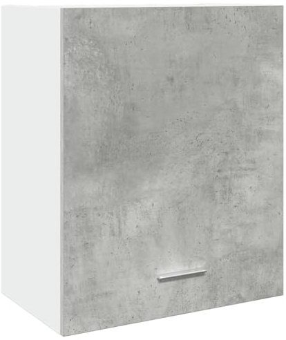 HETFTJN Credenza Soggiorno Mobile Cucina Dispensa Mobiletto Cucina Credenza Cucina - Mobile Pensile Grigio Cemento 50x31x60cm in Legno Multistrato per Esterno Bagno Camera Da Letto Soggiorno