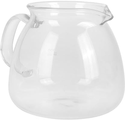ZUNOXAZ Carafe à Café en Verre Pichet Transparent Théière Manuelle Infusion à Froid Partage Familial Service de Café et Thé 1 Litre