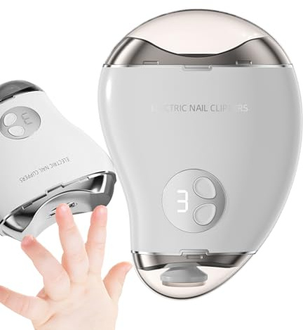 Automatische Nagelclippers, Noiseless Elektrischer Trimmer und Poliermaschine, Doppelkopf-Grooming-Werkzeug für Schneid-Nägel, Heimanicure, Elderly Care, Kinder, persönliche Hygiene, 4,13 x 2,95 x