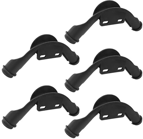 AKVIBG 5 Pack Durable PEX Pipe Bend Support, 1 Inch Plastic Mounting Plate 90-Degree Support, Versatile Tubing Holder for Plumbing Projects/Homeowners