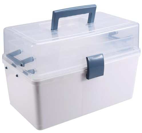 Azull Caja Herramientas Multifuncional Portátil, Caja Almacenamiento Hardware, Caja Herramientas Mantenimiento Electricista Gran Capacidad, Caja Clasificación Hardware