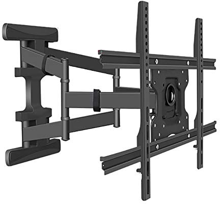 Soporte de pared fijo ultra delgado para televisores LED LCD de plasma de 32 a 55 pulgadas, capacidad máxima de 400 x 400 cm, 45 kg de capacidad, ajuste de movimiento completo
