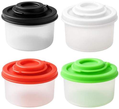 Mini Salzstreuer Für Unterwegs, 4 Stück Set, Praktische Mini Salz Und Pfefferstreuer, Ideal Für Camping, Picknick Und Reisen, Kompakte Größe 4.5 x 4.5 x 3.5 cm