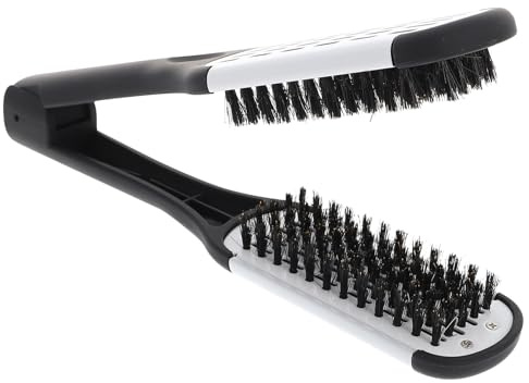 BELLIFFY Cepillo Alisador Doble Cara con Cerdas de Jabalí Ergonómico y Duradero para Peinar y Alisar el Cabello con Acabado Natural Herramienta Profesional para Estilismo Fácil y Eficaz