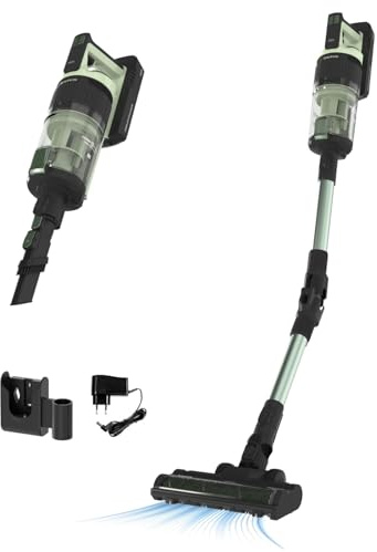 Taurus Aspirador Escoba Sin Cable Homeland X7 Ultimate | Aspiradora 100AW 28kPa con 55 min Autonomía | Tubo Flexible, Luz LED, Motor Digital Brushless, Pantalla LCD y Depósito 600 ml