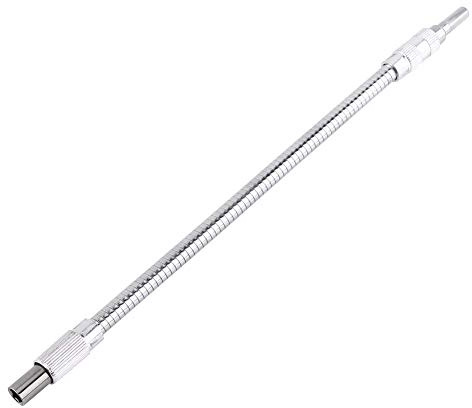 1/4 Eje Flexible de Extensión de Taladro Soporte Flexible de Conexión para Destornillador Taladro Electrónico 300mm