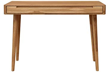 Nordic Story Schreibtisch Scandi (Eiche Natur) • Schreibtisch mit 1 große Schublade • Auch als Schminktisch, Computer-Tisch oder Konsole • Massivholz (Eiche) • 110 x 43 x 75 cm