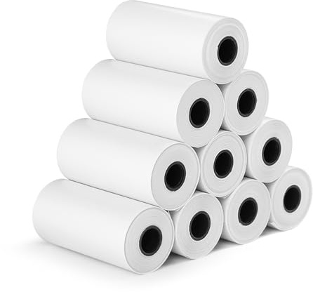 Camera Printing Paper, 10 Rolls Photo Printer Paper Kids Camera Refill Print Paper, Camera Instant Print Rolls Thermal Paper for Children's Camera