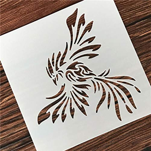 Bontannd 1pc Phoenix Geformte Wiederverwendbare Schablone Airbrush-malerei-Kunst-ausgangsdekor Schrott-anmeldungs-Album Crafts