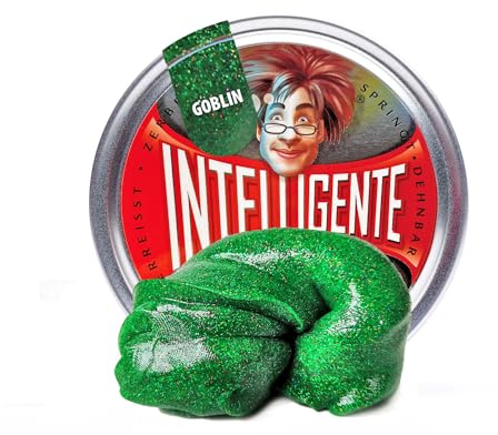 Intelligente Knete - Das Original! Goblin mit Glitzer-Effekt - Kinderknete und Therapieknete in einem - besser als jeder Stressball! Für Kinder und Erwachsene (Medium-Dose, 40g)