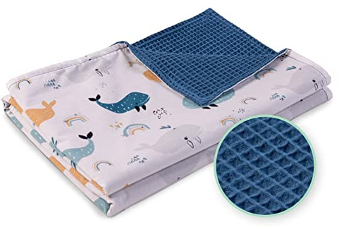 ULLENBOOM Babydecke 70x100cm - OEKO-TEX zertifiziert, leichte Baumwolldecke | OEKO-TEX zertifiziert & aus 100% Baumwolle, Made in EU, Atmungsaktiv, Schadstoffgeprüft, Waschbar