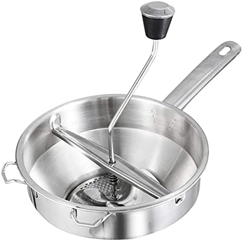 TSTSM Mulino per Alimenti in Acciaio Inossidabile, passaverdure Macinino Manuale per Alimenti Lavabile in lavastoviglie, passapomodoro Rotante per Patate