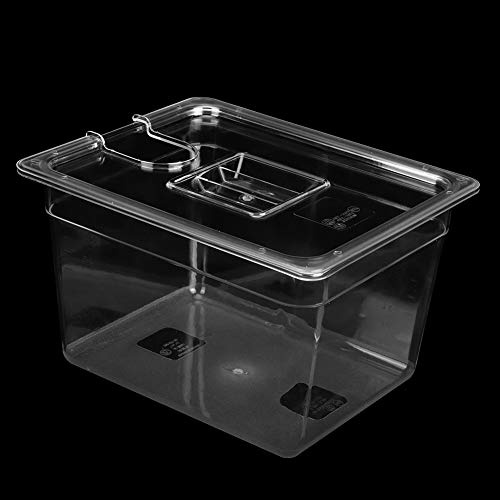 Natudeco 11 L Sous Vide Behälter Sous Vide Container Mit Zusammenklappbarem Scharnierdeckel, Zusammenklappbarer Lebensmittelbehälter Für Die Küche zu Hause, Sous-Vide-Zirkulator