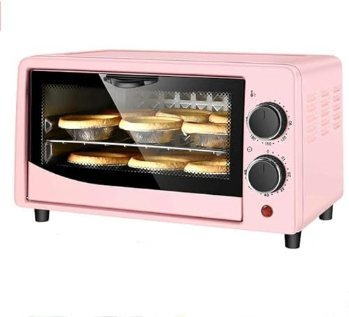BTURYT Mini Four 12 L, Four Grille-Pain, Four électrique Multifonction, Four Grille-Pain à Convection (Rose)