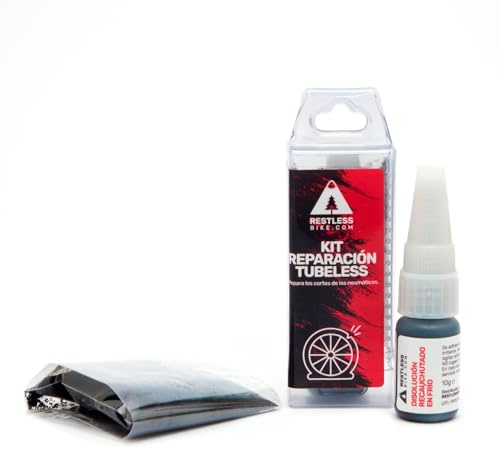 Restless Bike Kit reparación tubeless | vulcanizador repara Cortes Cubiertas MTB