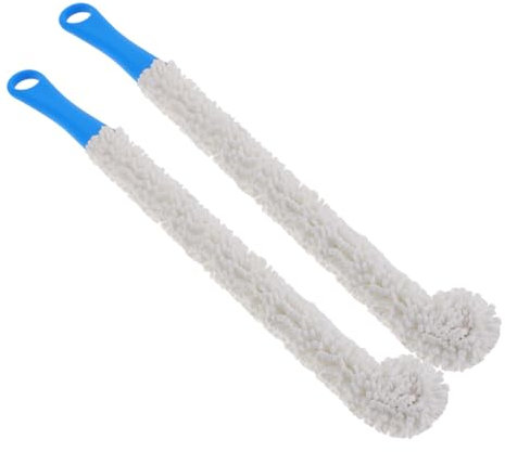 GLSTOY 2piezas Cepillos De Limpieza Reutilizables para Botellas y Copas De Vino Cepillo Flexible y Resistente