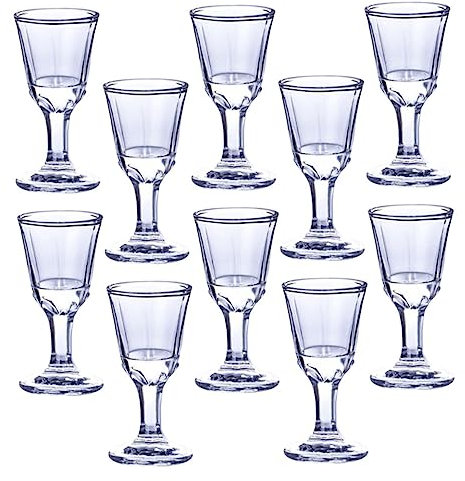 Garneck 10pezzi Bicchiere Da Liquore in Vetro Bicchiere Da Liquore Piccolo in Vetro Boccali Da Vino Di Bicchieri Da Vino