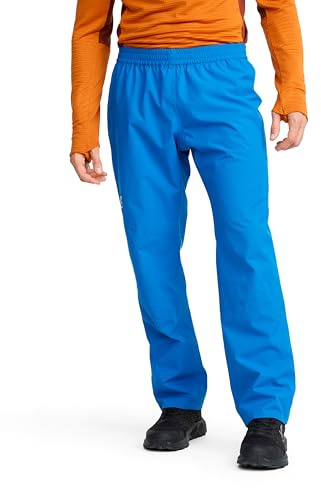 RevolutionRace Vector 2L Pants Herr, Vattentäta och Vindtäta Regnbyxor för Vandring, Imperial Blue, M