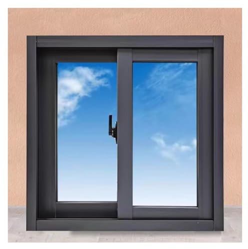 Fenêtre coulissante horizontale/puits de lumière pour l'intérieur et l'extérieur, fenêtres de ventilation encastrées pour sous-sol, salle de bain, garage, cuisine, fenêtres de sous-sol en aluminium av