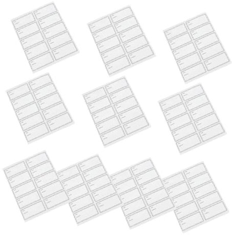 Tofficu 50sheets Selfadhesive Rectangular Date Labels for Food Storage Canning Jar Stickers Bottle Labeling