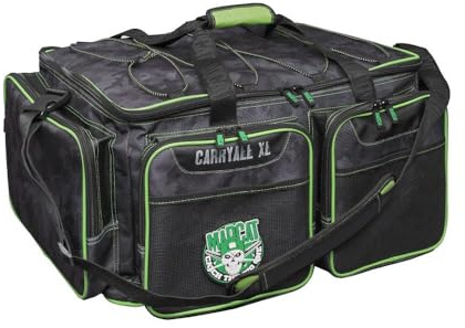 MADCAT Carryall XL fiskeväska, 55 liter, vadderad, flera ytterfickor, 65 x 45 x 30 cm, båtväska, fiskeväska, transportväska, tillbehörsväska