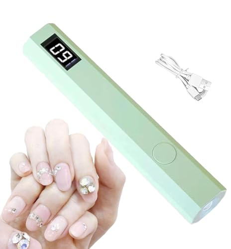 UV-nagellampa – gel nagellampa | Uppladdningsbar gel LED-nagellampa, UV LED-torkgel LED-lampa med 3 timer USB-laddning, nageltorkare, manikyrhärdningsenhet för hembutiker, skönhetssalong